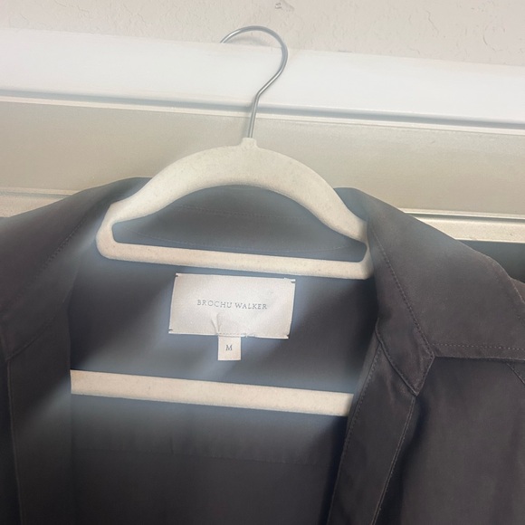 Brochu Walker Charcoal Button-Down Midi Dress - Picture 8 of 16